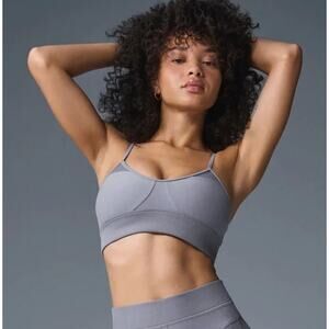 Alo Yoga Alosoft Head Start Sports Bra Purple XS NWT